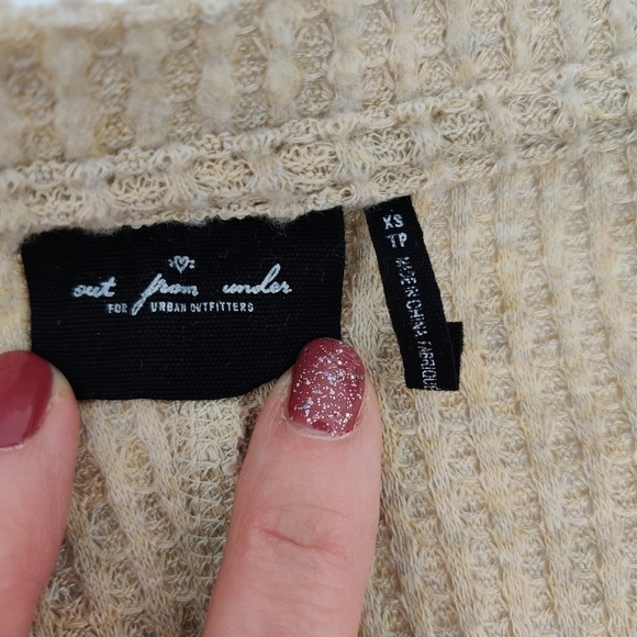 Out from Under Urban Outfitters waffle knit top - Picture 2 of 6